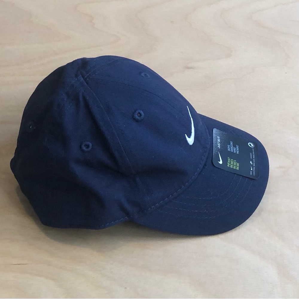 Nike Navy Blue Sun Hat Cap 100% Cotton Baby Boy One Size.